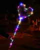 Palloncino BOBO da 20 pollici a led multicolore Luminoso da 70 cm Palo 3M 30 LED Illuminazione notturna per decorazione di feste di nozze con palloncino per feste