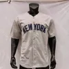 Mantle Jersey Hall Of Fame Patch 75th 1951 Grey Turn Back Cream White Krijtstreep Navy Fans Player Salute to Service Maat S-3XL