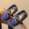 Nouveaux enfants espadrilles décontractées mignon chaussures à semelles souples Bow enfants mocassins mode garçon fille bébé mocassins chaussures plates