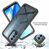 360 Full Body Clear Cases Cover Hard PC + Soft Silicone TPU 2 en 1 Duty Antichoc Defender Phone Housse de protection Noir pour Oneplus Nord N200