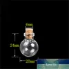 Mini Ball Glass Bottles Pendants Key Chain Small Wishing With Cork Arts Jars For Bracelets Christmas Gifts Vial 10pcs