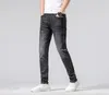 Design 21SS Mens Jeans Classic Business Leisure Top Quality Designer Skinny Fit Spliced ​​Ripped Pant S High Street förstörde Slim-L181V