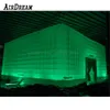 Promotion giant Inflatable party Cube tent holiday Led cubic tent with change light for rental and sale