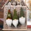 Décorations d'arbre de noël en peluche Gnome poupée pendentif suspendu ornement nouvel an fête fournitures décor à la maison