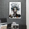 Abstract Poster Girl Fire Canvas Painting Wall Art Pictures For Living Room Decoration Modern Home Decor Cuadros Broken Body