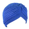 Gorro/crânio tampa unissex touros de turbante muçulmano hijab twist nó no chapéu de cabeça linda moda conforto bonnet turbante multicolor quente oliv22