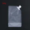 200ml 250ml 500ml 1kg 1L 2.5L 5L 10L Empty Stand up Plastic Drink Spout Bag Beer Juice Milk Water Self-standing suction bags