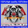 Aprilia用ボディキットRSV1000R MILLE RV60 RSV 1000 R 1000 R 2003 2004 2004 2004 2006レッドホワイトカウリング9NO.91 RSV1000RR RSV1000 RSV-1000 R RR 03 04 05 05 06 05 06オートバイフェアリング