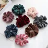 22 Colors Korea Velvet Elastic Hair Bands Solid Color Women Girls Ropes Headwear Ponytail Holder Hair Accessories