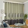 カーテンドレープモダンな葉リビングルームチュールシアーベッドルーム窓織り家の装飾のための遮光カーテン