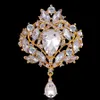 Broches couronne en cristal broches Corsage broches broches de mariage pour femmes hommes broche bijoux de mode volonté et sable