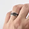 Christliche Bibel Jesus Kreuz Band Ring Finger Edelstahl Ringe Modeschmuck für Männer Frauen Geschenk Will und Sandy