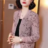 Fashion Summer Women Print Basic Jackets Thin Long Sleeve Loose Female Office Bomber Zipper Jacket Sunscreen Plus Size 210722