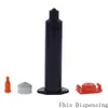 10cc UV Black Adhesive Syringe Barrel Sleeve Piston End Caps Top Hats