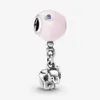 Yeni Varış 925 Ayar Gümüş Fil Ve Pembe Balon Dangle Charm Fit Pandora Orijinal Avrupa Charm Bilezik Moda Takı Aksesuarları