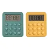 Timers 2x Digital Kitchen Timer Student Påminnelse Matlagning av nedräkning Multifunktion Tidshanterare Green Yellow