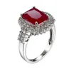 Mulheres Quentes Gemstone Ring Miro Pave Configurações Zircon Platinum Banhado Gems Anéis de Noivado Presente