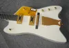 Shop personalizzato Billy Bo Jupiter Cream Fire Thunderbird Electric Guitar Big Sparkle Bindings TV Jones Pickups Penguin Pickguard Golden Hardware