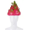 Festival Masquerade Christmas Dress Up Simulation Props Funny Costume Ball Cosplay Cap Party Hat Dragon Fruit Silicone Söt SH19098393896