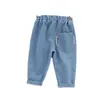 Baby Boy Jeans larghi Elastico in vita Soft Pull On Bambino Bambini Pantaloni in denim Primavera Autunno Moda Pantaloni casual C0007 G1220