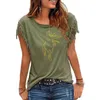 Creative Cheval Femmes Coton Gland Casual T-shirt Vêtements animaux T-shirts À Manches Courtes O-cou Femmes t-shirt 210312