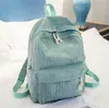 3 Stück 15 Zoll Rucksack Damen Cord große Kapazität Sport Schultasche Mix Farbe