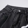 Jeans stampato di graffiti uomini e donne modelli di coppia autunno autunno modelli pigri larghi pantaloni a larga gamba ins net red tendenza vendita 210708