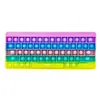 Sensory Push Toy Straps Decompression Silicone Game Board Anti-Stress Keyboards For Kids Adults Simple Dimple Anti Stress Finger Toy Tangentboard6201881