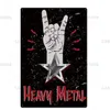 2022 Pintura de metal clásica América Música Rock Rock Signs Heavy Iron Signs Art Home Decor For Man Cafe Pub Club Bar Plaque Brand S3819885