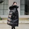 AYUNSUE 90% Witte Eendendons Dikke Lange Winterjas Vrouwen Capuchon Koreaanse Vrouwelijke Puffer Jas Moncler Femme KJ727 T191211