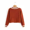 Herfst Winter Dames Knit Cardigan V-hals Lange Mouwen Wrap Gebreide Sweater Casual Femme Vetement Ropa Mujer 210709