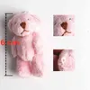10 pc/set 6.0cm urso de pelúcia diy mini conjunta ursos de pelúcia caixa de casamento brinquedo boneca vestuário acessórios para o cabelo