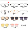 Classique surdimensionné carré femmes lunettes Anti-lumière bleue lunettes en plastique hommes ordinateur lunettes optiques lunettes rétro charnière en métal 10 pièces