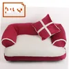 New Four seasons Pet Dog Sofa Beds With Pillow Detachable Wash Soft Fleece Cat Bed Warm Chihuahua Small Dog Bed 675 K2