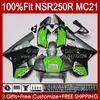 Injeção para Honda NSR250R MC21 PGM3 NSR250 103HC.196 Green Glossy NSR 250 R NSR 250R 90 91 1992 1993 NSR250RR 1990 1991 92 93 Fairing OEM