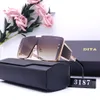 DITA Designer Sunglasses Limted Men Women Brin brin Metal Vintage Sunglasses Style Square Frameless UV 400 Lens Original Box and Case 214Y