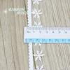 5 METERSLOT 25mm Nonwoven Fabric Snowflake Ribbon Ultraljud präglad juldekoration Sträng Y201020