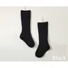 Baby Socks Girls Knee High Long Footsocks Soft Cotton Stripe Socks Newborn Boys Solid Casual Strumpor 16 Färger