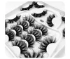 Yeni 9 Pairs Faux 8D Vizon Kirpik Yanlış Kirpikler Wispy Fluffy Sahte Lashes Zulümsüz Kirpik Uzatma Doğal Makyaj