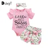 Baby meisje kleding set peuter sets letters top bloemen shorts kinderen zomer 2 stuk voor outfit 210529