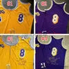 Mitchell과 Ness Rale Ed Basketball Jerseys Los 24angeles 8 Blackmamba 1996-97 00-01 07-08 08-09 09-10 올스타 나무 클래식 레트로