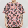 T-shirts 2022 Promotional 3D Floral Print T-tröja Mode Design Kortärmad sommar stilig kille Kläder Street Hip-Hopstyle