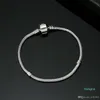 Роскошь- 1pcs Drop Shipping Silvered Bracelets Bracelets Women Chain Charm Beads for Beads Bragle