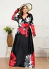 L-4XL ECOBROS 2020 Kobieta Lato Moda Z Długim Rękawem Sukienka Loose Long Plus Size Women Beach Odzież Dress Vestidos X0521