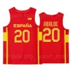 Spain Team Basketball Jersey 2021 Newest Tokyo 9 Ricky Rubio 13 Marc Gasol 10 Victor Claver 23 Sergio Llull 6 Sergio Rodriguez 4 Pau Gasol 5