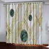 2021 Fenêtre de style européen Rideau Géométrie 3D Salon Chambre à coucher Blackout Rideaux Moderne Fashion Hôtel Curtain Décoration