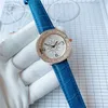 Brand horloges dames meisje kristallen bloemstijl lederen riem kwarts pols horloge cha19231Z