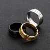 Eenvoudige matte ringband roestvrij staal goud ringen vrouwen ringen heren fijne mode sieraden wil en zandig