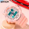 Sanda мода G стиль мужские спортивные часы военные водонепроницаемые часы аналоговые цифровые часы женские часы случайные Relogio Feminino G1022