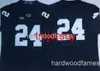 CUSTOM Blue #24 Football Jersey MEN WOMEN YOUTH stitch to add any name number XS-5XL